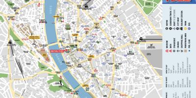 Zemljevid budimpešti hoja