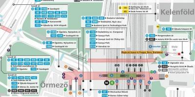 Zemljevid budimpešti kelenfoe postaja