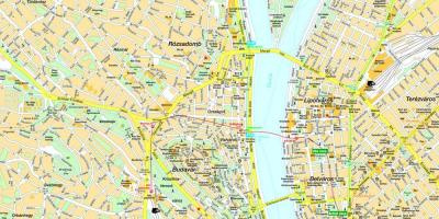 Zemljevid budimpešti in okolici