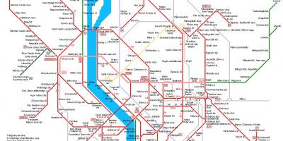 Tramvajske linije budimpešti zemljevid