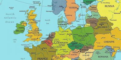 Zemljevid budimpešta je v evropi
