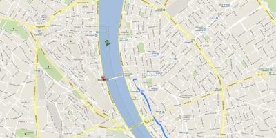 Zemljevid vaci ulici budimpešti