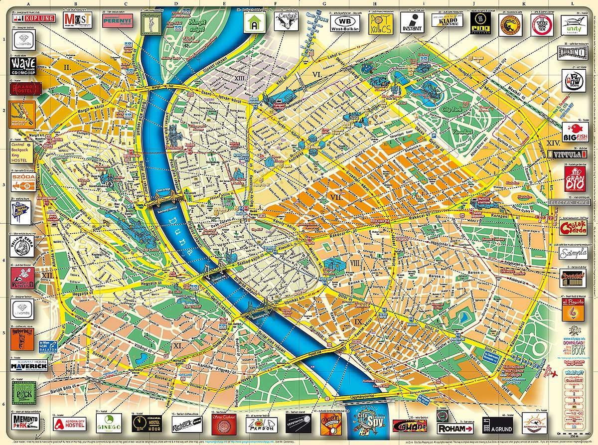 zemljevid budimpešti mestni park