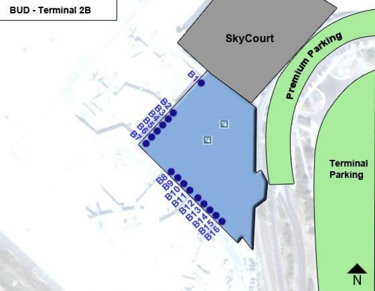budimpešta letališki terminal 2b zemljevid