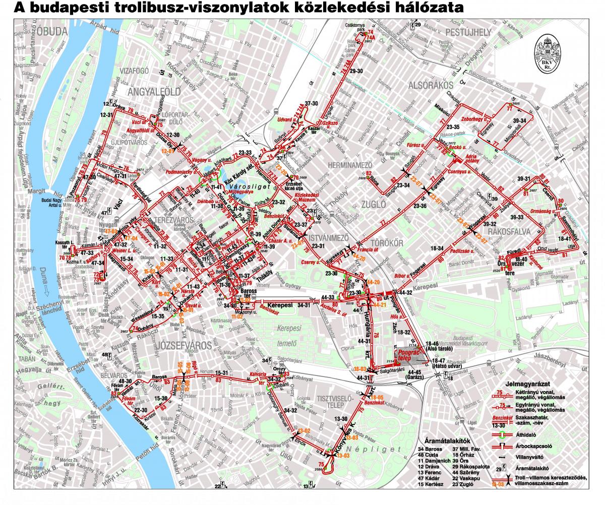 zemljevid budimpešti voziček