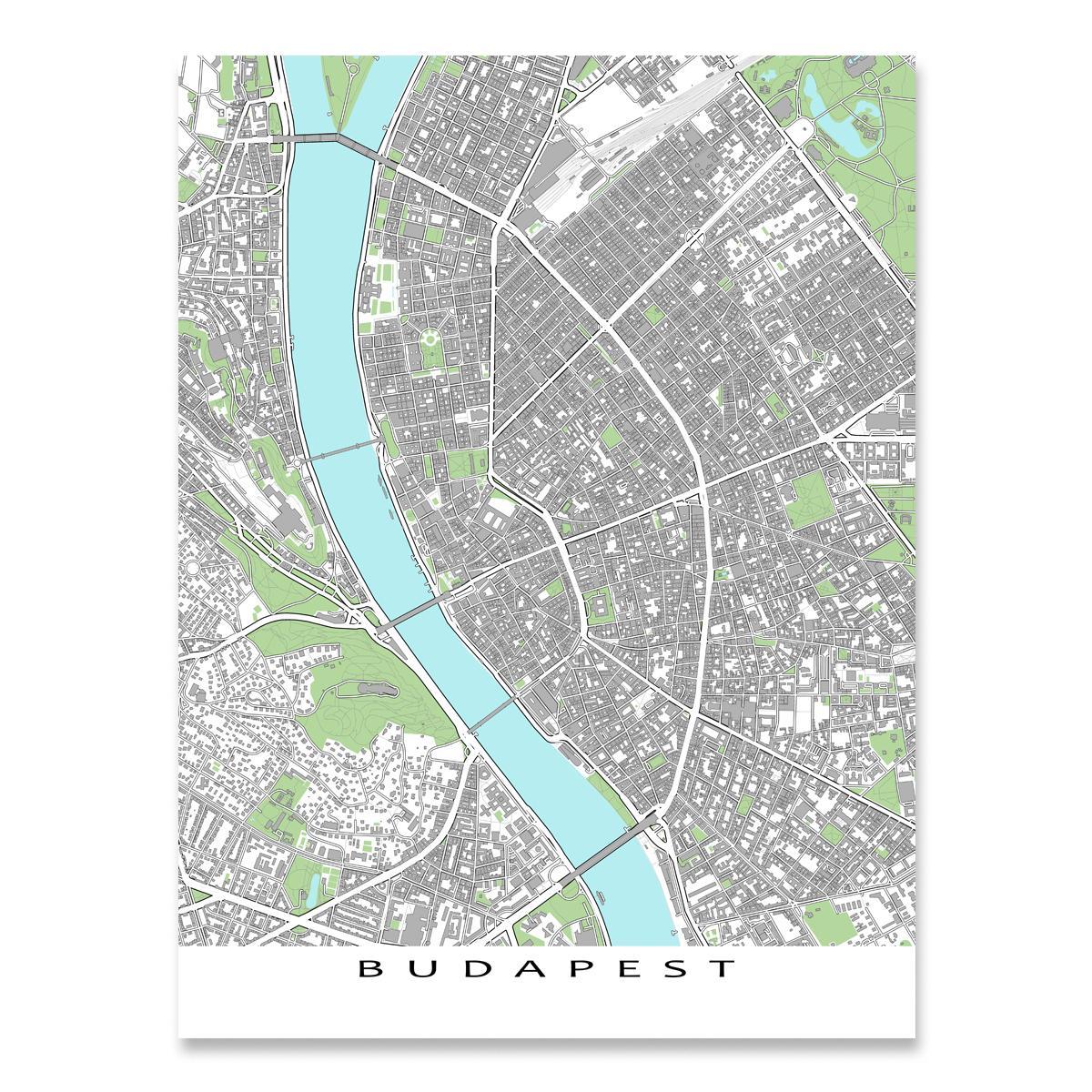 zemljevid budimpešti zemljevid tiskanja