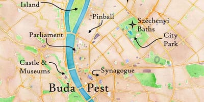Buda ali škodljivcev zemljevid