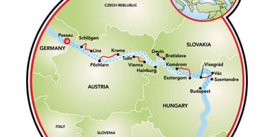 Kolo zemljevid budimpešti
