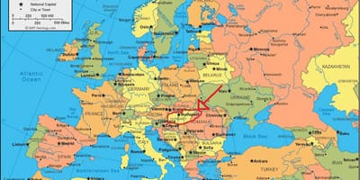 Budimpešta zemljevid z lokacijo